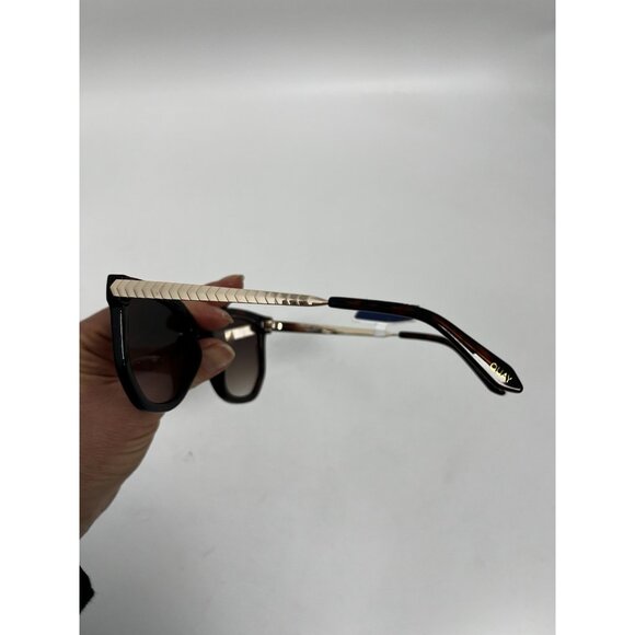 New Quay Australia Coffee Run Mini Sunglasses Polarized Tort Brown - Picture 5 of 10